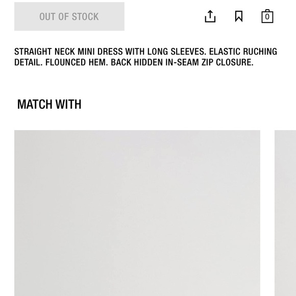 Zara printed dress with draping - Picture 7 of 9